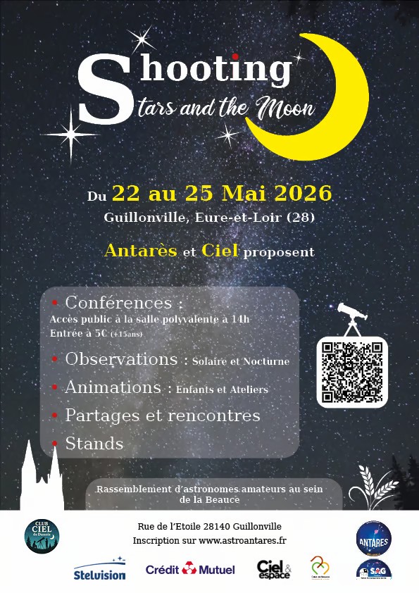 shooting stars and the moon